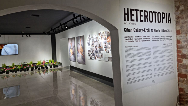 The art exhibition “Heterotopia” focuses on migration (Photo: Wladimir van Wilgenburg/Kurdistan 24)
